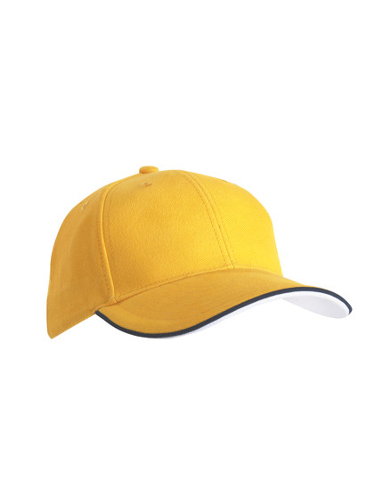 Myrtle beach 6 Panel Double Sandwich Cap Gold