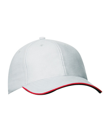 Myrtle beach 6 Panel Double Sandwich Cap Light Grey