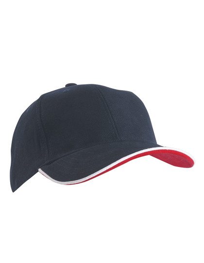 Myrtle beach 6 Panel Double Sandwich Cap Navy