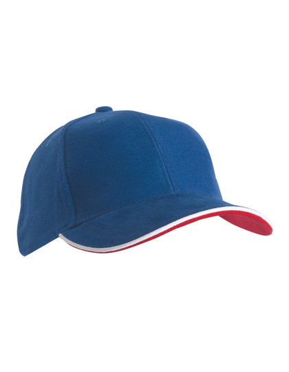 Myrtle beach 6 Panel Double Sandwich Cap Royal