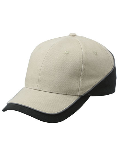 Myrtle beach 6 Panel Turbo Piping Cap Beige