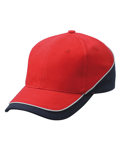 Myrtle beach 6 Panel Turbo Piping Cap Red