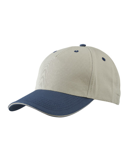 Myrtle beach 5 Panel Sandwich Cap Beige