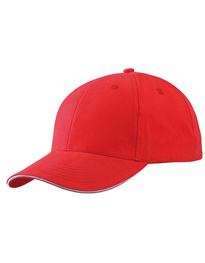 Myrtle beach Light Brushed Sandwich Cap Red