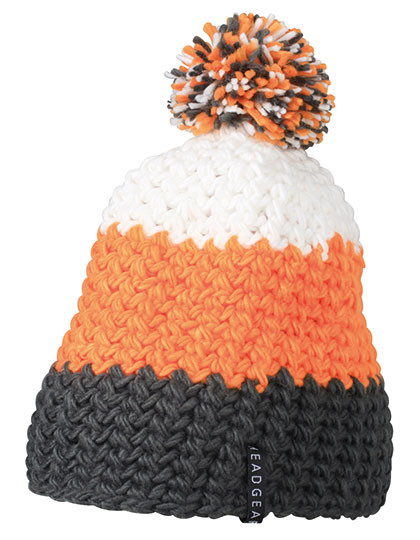 Myrtle beach Crocheted Cap With Pompon Carbon