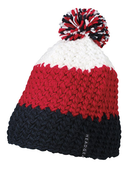 Myrtle beach Crocheted Cap With Pompon Navy