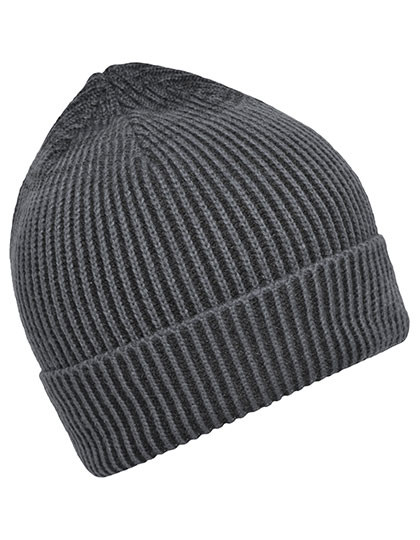 Myrtle beach Ribbed Beanie Anthracite