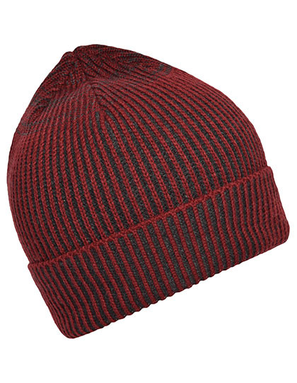 Myrtle beach Ribbed Beanie Dark Red
