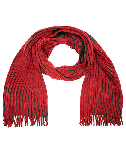 Myrtle beach Ribbed Scarf Dark Red