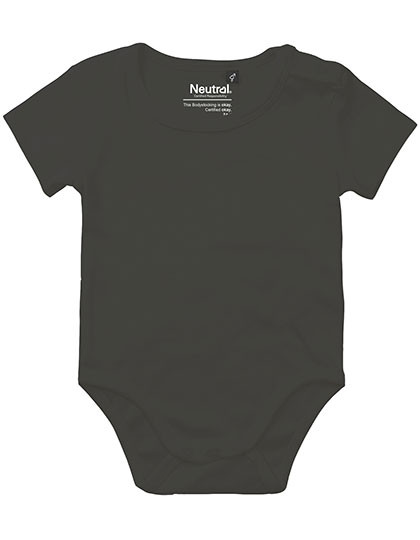 Neutral Babies Short Sleeve Bodystocking Charcoal