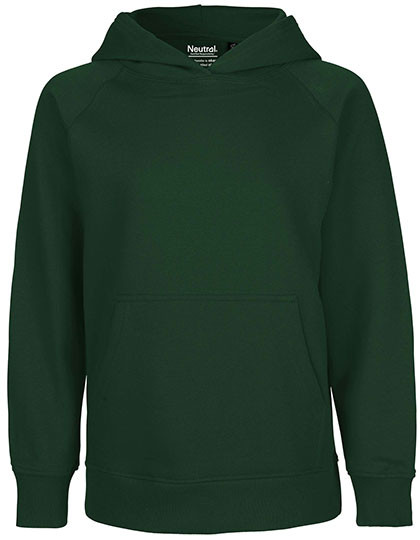 Neutral Kids´ Hoodie Bottle Green
