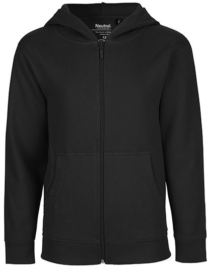 Neutral Kids´ Zip Hoodie Black