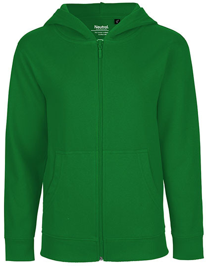 Neutral Kids´ Zip Hoodie Green