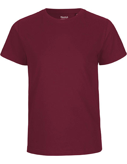 Neutral Kids´ Short Sleeve T-Shirt Bordeaux