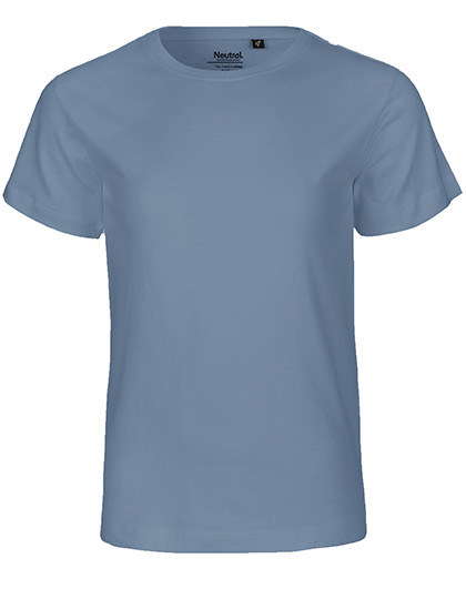 Neutral Kids´ Short Sleeve T-Shirt Dusty Indigo