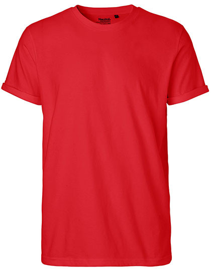 Neutral Men´s Roll Up Sleeve T-Shirt Red