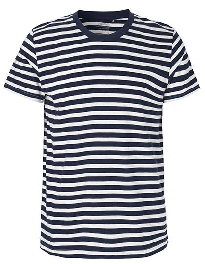 Neutral Men´s Fit T-Shirt White - Navy (Striped)