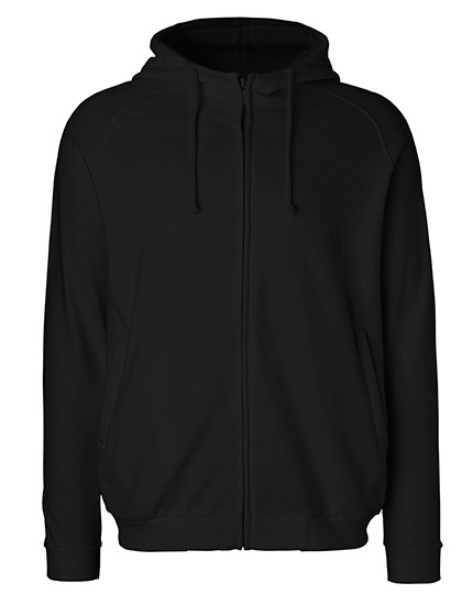 Neutral Unisex Hoodie With Hidden Zip Black