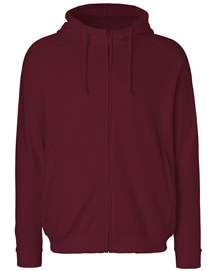 Neutral Unisex Hoodie With Hidden Zip Bordeaux