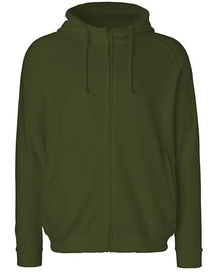 Neutral Unisex Hoodie With Hidden Zip Military