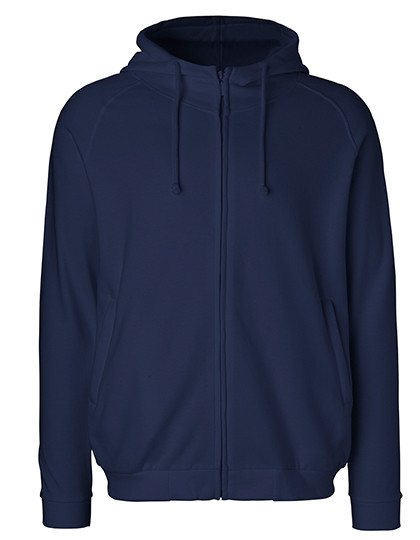 Neutral Unisex Hoodie With Hidden Zip Navy