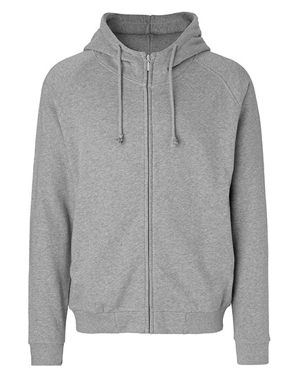 Neutral Unisex Hoodie With Hidden Zip Sport Grey