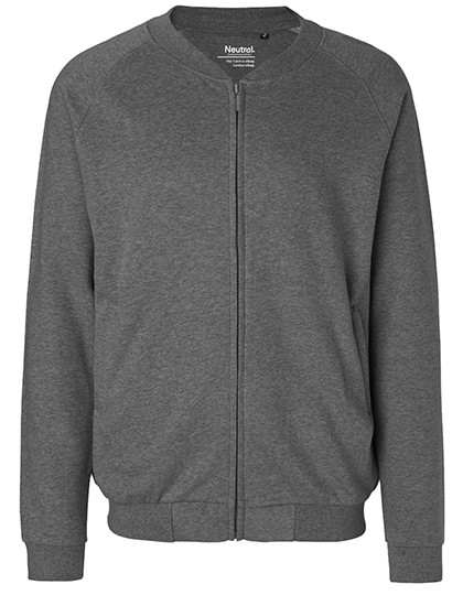 Neutral Unisex Jacket With Zip Dark Heather