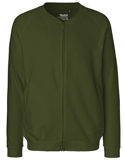 Neutral Unisex Jacket With Zip Military