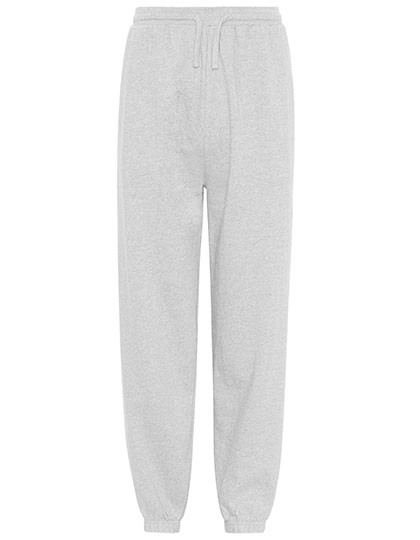 Neutral Unisex Sweatpants With Elastic Cuff Ash Grey