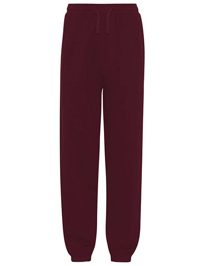 Neutral Unisex Sweatpants With Elastic Cuff Bordeaux