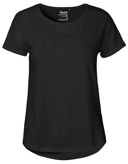 Neutral Ladies´ Roll Up Sleeve T-Shirt Black
