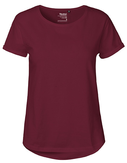 Neutral Ladies´ Roll Up Sleeve T-Shirt Bordeaux