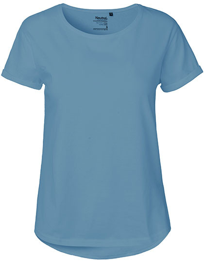 Neutral Ladies´ Roll Up Sleeve T-Shirt Dusty Indigo