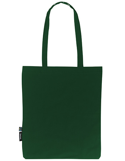 Neutral Shopping Bag With Long Handles Bottle Green