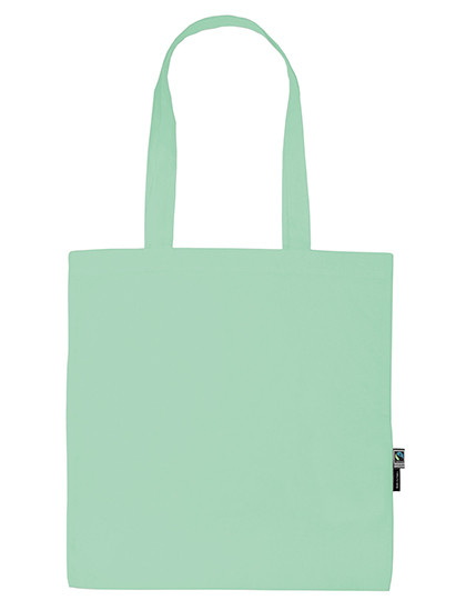 Neutral Shopping Bag With Long Handles Dusty Mint