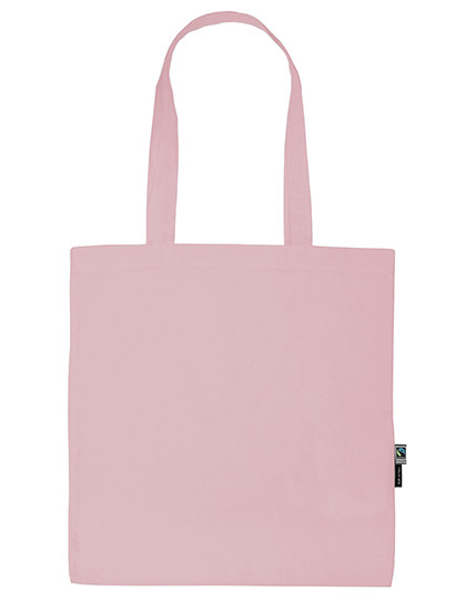 Neutral Shopping Bag With Long Handles Light Pink
