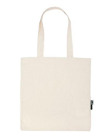 Neutral Shopping Bag With Long Handles Nature