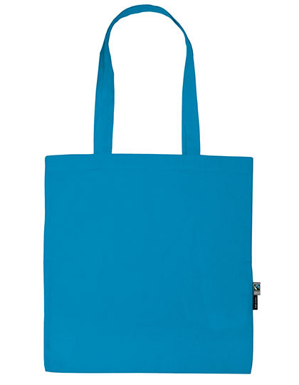 Neutral Shopping Bag With Long Handles Sapphire