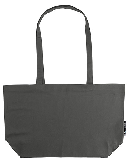 Neutral Shopping Bag With Gusset Charcoal