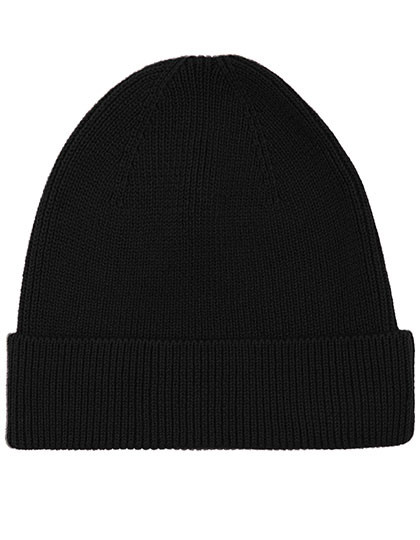 Neutral Beanie 1x1 Rib Black