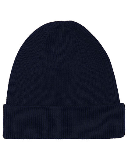 Neutral Beanie 1x1 Rib Navy