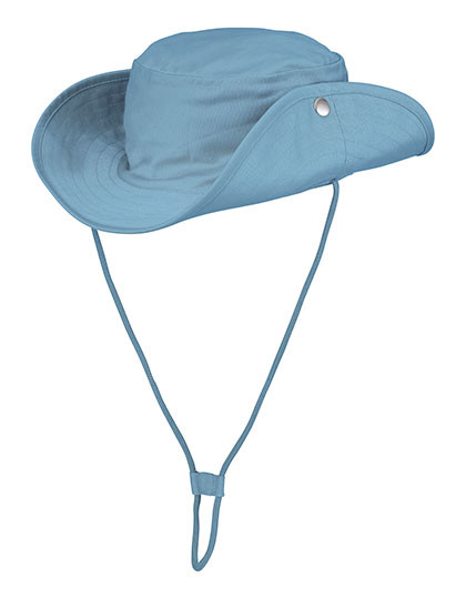 Neutral Safari Bucket Hat Dusty Indigo