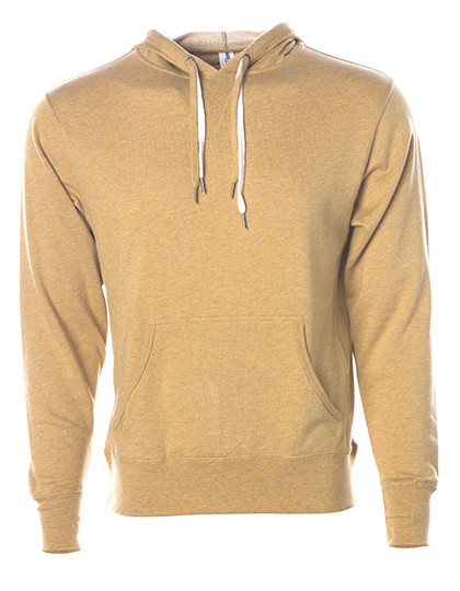 Independent Unisex Midweight French Terry Hooded Pullover Golden Wheat Heather