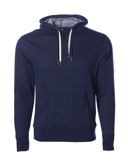 Independent Unisex Midweight French Terry Hooded Pullover Navy Heather