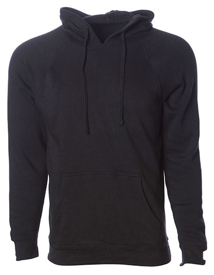 Independent Unisex Midweight Special Blend Raglan Hooded Pullover Black