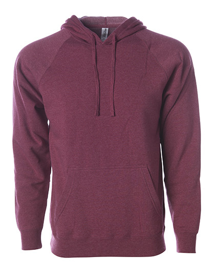 Independent Unisex Midweight Special Blend Raglan Hooded Pullover Crimson