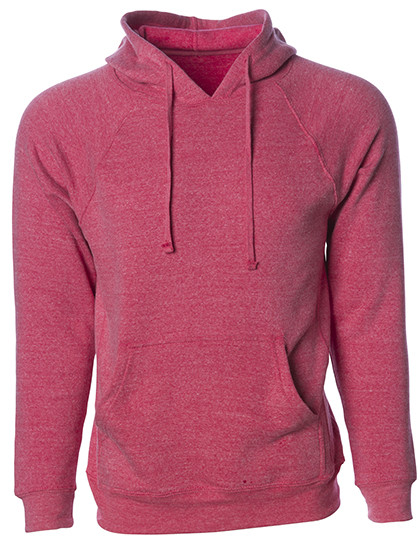 Independent Unisex Midweight Special Blend Raglan Hooded Pullover Pomegranate