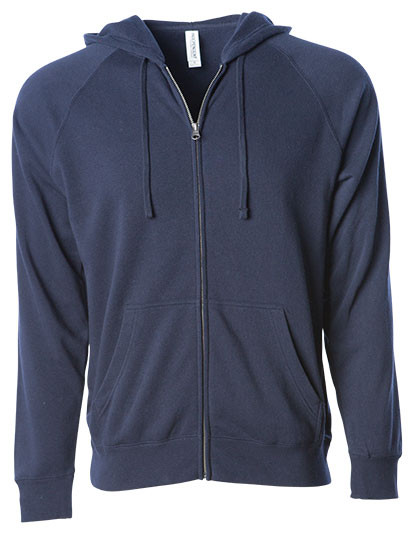 Independent Unisex Midweight Special Blend Raglan Zip Hood Classic Navy