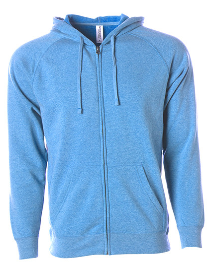 Independent Unisex Midweight Special Blend Raglan Zip Hood Pacific
