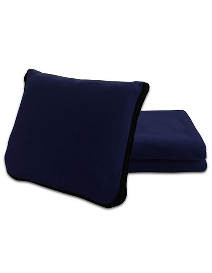 L-merch Decken-/Kissen-Set 2 in 1" Navy Blue